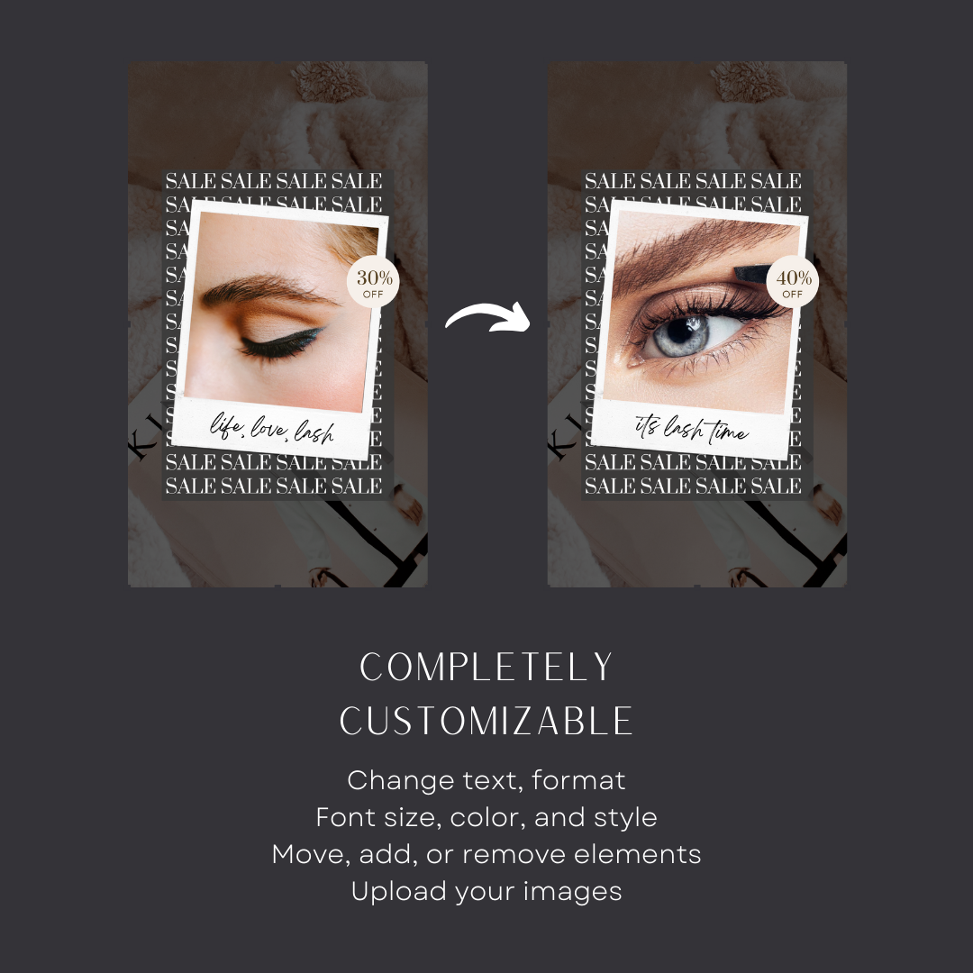 LASHES INSTA STORY BLACK