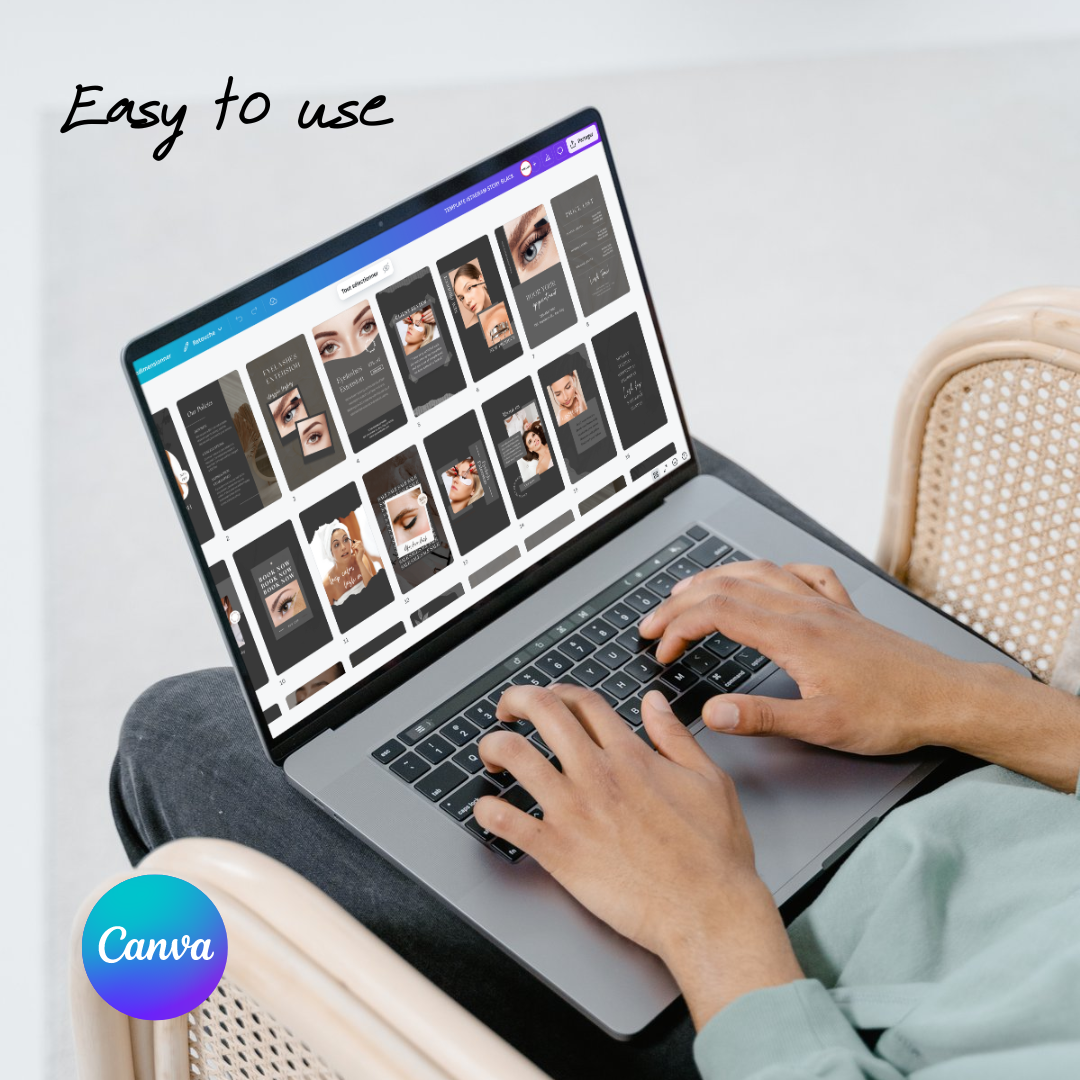 LASHES INSTA STORY BLACK