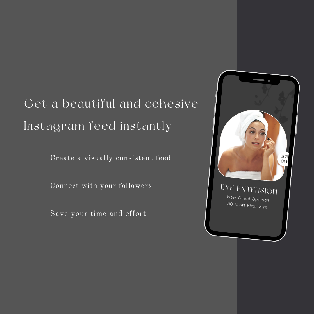 LASHES INSTA STORY BLACK