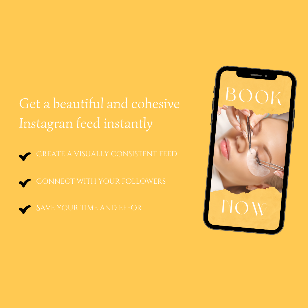 LASH INSTAGRAM TEMPLATE GOLD