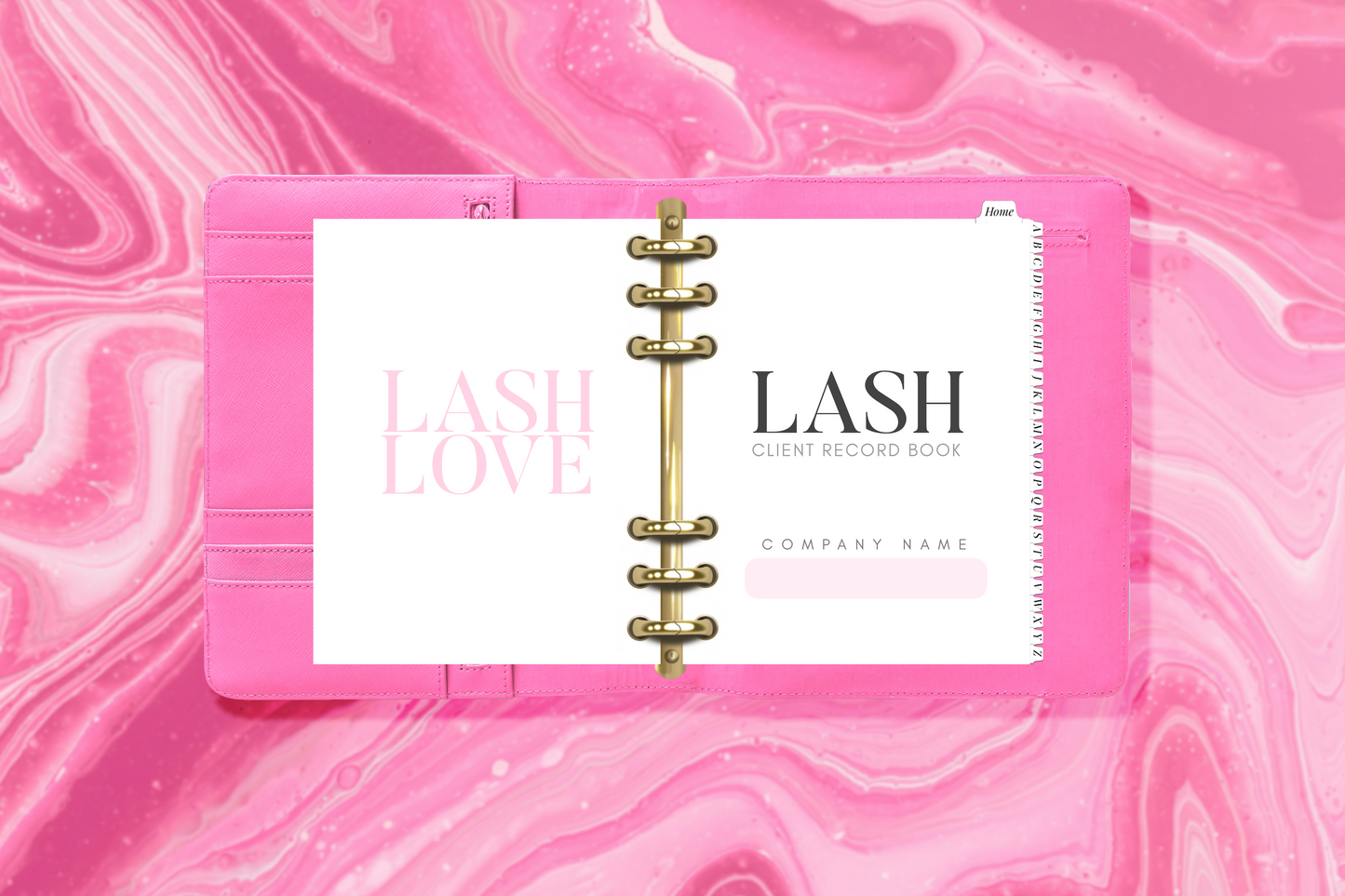 CLIENT RECORD BOOK PINK
